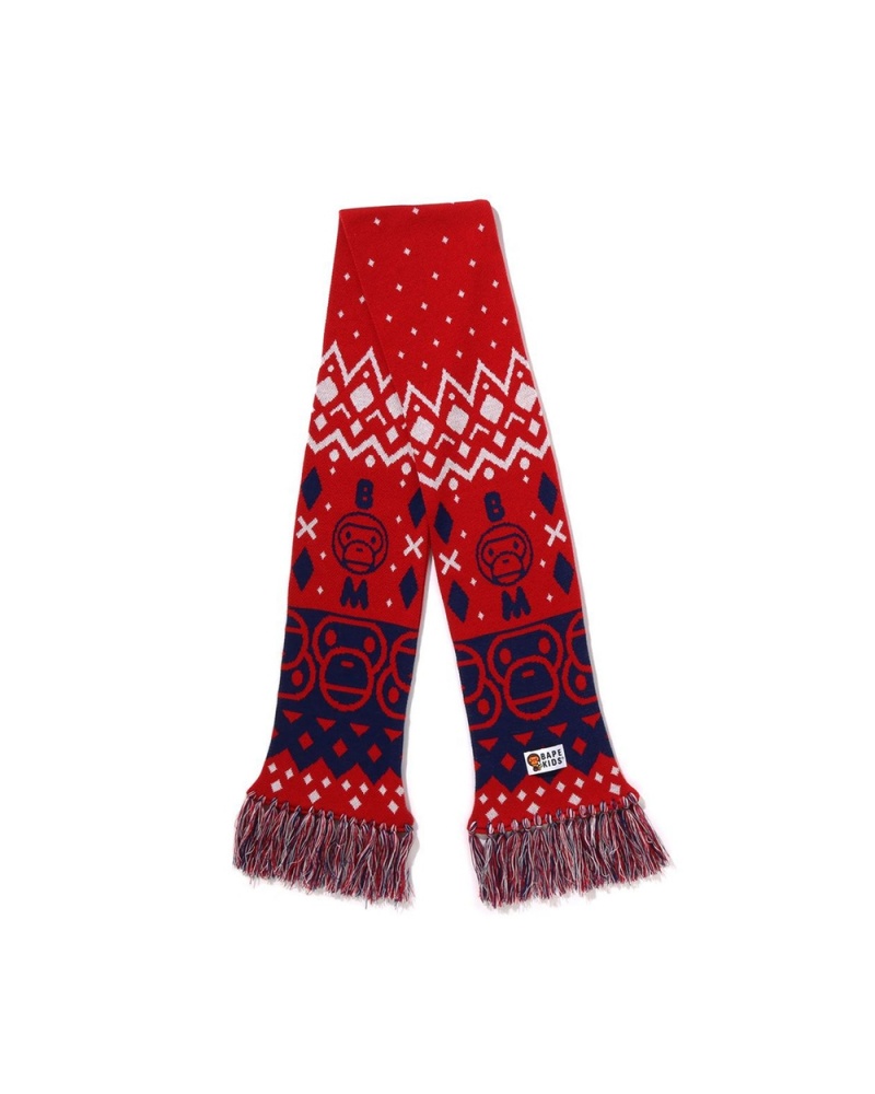 Autres Accessoires Bape Baby Milo Nordic Scarf Rouge Clair Enfant | VJV-59880212